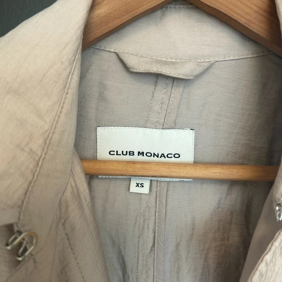 Club Monaco Lyocell trench XS great condition very pretty colour! Crinkle vibe - Picture 4 of 14